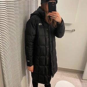 North Face mid-calf puffer coat